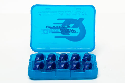 QwikStrip Dental Finishing Strips QSDS-M (10 Pack) Blue Double-Sided Medium (.25mm)